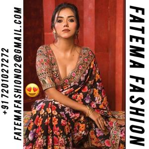 Designer Soft Georgette <b>Silk</b> Saree With Embroidery Sequins Work, Wedding Wear Saree, Designer Party Wear Saree, Saree for Women. - Product Image 2