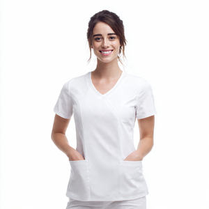 Uniforme de Toilettage pour Animaux de Compagnie en Gros, Vêtements de Travail pour Femmes, Blouse de Toilettage à Manches Courtes pour Chiens, Chemise de Toilettage pour Femmes - Product Image 2