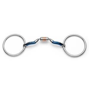 Bocado de acero inoxidable azul con anillo suelto para caballo, de la línea de productos Riaz Jamal Intel - Product Image 2