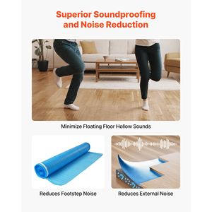 300 metros cuadrados Cinta de Aislamiento Acústico de Espuma EPE de Alta Resistencia, 3,13 mm de Grosor, para Acolchado de Pisos, Barrera de Vapor, Base para Pisos IXPE EVA - Product Image 4