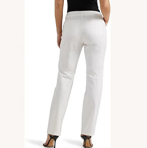 Nouveau pantalon chino formel élégant en coton 100% véritable, coupe droite, coupe-vent et respirant pour femme, idéal pour le bureau et les activités de plein air en automne - Product Image 6