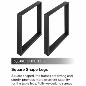 Vietnam Manufacturer Stainless Steel Square Dining <b>Table</b> <b>Legs</b> Midcentury Heavy Duty Furniture Base Easy Install OEM EDPTBL000 - Product Image 6