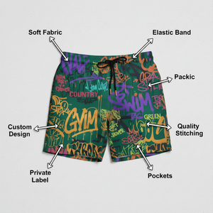Shorts de bain grande taille pour hommes, pantalons de plage à séchage rapide, shorts de surf, vêtements de bain, shorts de course, tenue de plage estivale - Product Image 5