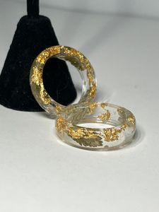 Bague en résine faite à la main, bijou unique en résine pour femmes, bague tendance colorée pour tous les jours, cadeaux, fêtes - Product Image 3