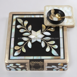 Posavasos con incrustaciones de resina o hueso MDF de último diseño recién llegado al por mayor, posavasos de tamaño personalizado para tazas de café, posavasos de mesa - Product Image 3