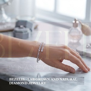 Pulsera Ajustable con Forma de Corazón con Diamantes Cultivados en Laboratorio en Oro de 14K, Joyería Fina Romántica - Product Image 2