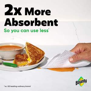 <b>Kitchen</b> Use Bounty <b>Paper</b> Towels 24 Rolls Strong Absorbent Cleaning Tissue <b>Paper</b> Bulk Supply - Product Image 2