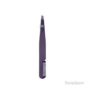 Pinzas de Acero Inoxidable de Alta Calidad con Punta Inclinada para Recortar Pestañas y Cejas, Herramientas de Belleza - Product Image 2