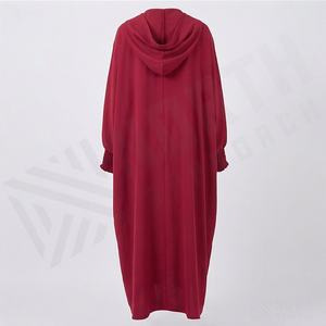 2025 OEM Kimono Abaya pour femmes musulmanes, en tissu polyester épais, doux et très extensible, col en V, manches longues, pour fêtes, Ramadan, mariages - Product Image 2