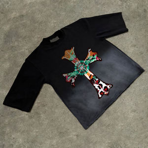 Camisetas de Alta Calidad para Hombre, Talla Grande, Hombros Caídos, 100% Algodón, Transpirables, Impresión Personalizada - Product Image 3