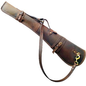 Sac à fusil 100 % cuir de haute qualité avec caractéristiques de tir en extérieur et matériau en cuir véritable, sac à fusil en cuir abordable - Product Image 2