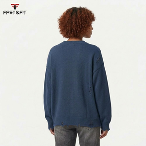 Suéter Unisex de Lana/Cachemira para Otoño, Mangas Largas, Logotipo Personalizado, Transpirable, Estilo Casual para Hombre y Mujer - Product Image 5