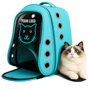 Custom Logo Cat Face <b>Pet</b> <b>Carrier</b> Backpack | Wholesale Portable Travel Bag for Cats & Small <b>Pets</b> | Factory Direct - Product Image 1