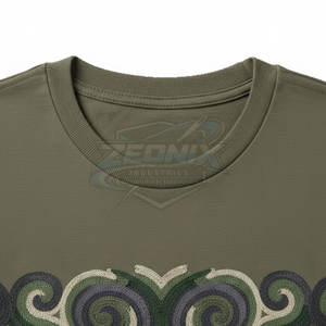 Camisetas Bordadas para Hombre, Hechas a Medida, en Grandes Cantidades, 100% Algodón, Transpirables, de Secado Rápido, Servicio OEM, Último Estilo - Product Image 5