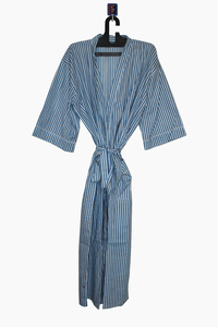 Bata Kimono de Algodón 100% Tejido Transpirable con Estampado de Dibujos Animados para Mujer, Camisón de Verano Hecho a Mano ODM con Cuello en V y Cintura Elástica, Largo Completo/Hasta la Rodilla - Product Image 5