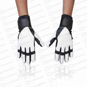 Gants de baseball souples professionnels pour l'entraînement, tailles XL/XXL, respirants et légers, en cuir, fermeture Velcro, durables et ajustables - Product Image 6