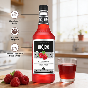 Jarabe de Frambuesa Mojee 1000 ML, Sabor Agridulce a Bayas para Cócteles - Product Image 3