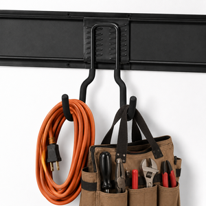 Metal Large Double J <b>Hook</b> for Garage & Workshop Storage, Multifunction Drill-Installed <b>Hooks</b> for Home Organization GAPGAR005 - Product Image 6