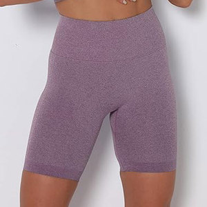 High Waist Seamless Breathable Women Yoga <b>Shorts</b> <b>Gym</b> Fitness Compression <b>Shorts</b> Spandex/Nylon Adult Size - Product Image 1