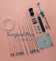 Ensemble de 33 instruments chirurgicaux de qualité supérieure pour transfert de graisse faciale par liposuccion manuelle de classe I, avec raccord Luer Lock, certifié CE
