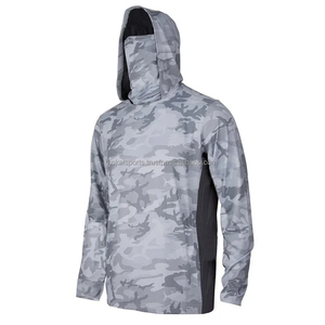 Sudadera con Capucha de Pesca de Secado Rápido, Transpirable, Impermeable, de Talla Grande, con Diseño Personalizado y Máscara, Ropa de Pesca - Product Image 5