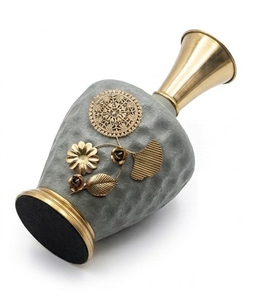 Jarrón Antiguo de Bronce y Oro Verde con Diseño Moteado - Elegantes Jarrones Decorativos con Acabado Metálico para Decoración Moderna del Hogar y Regalos - Product Image 2