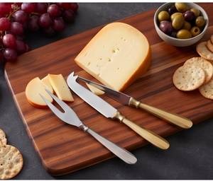 Ensemble de 3 outils à fromage en acier inoxydable, couteau, épandeur, serveur, manche en cuivre, durable, écologique, parfait pour la maison et la cuisine - Product Image 6