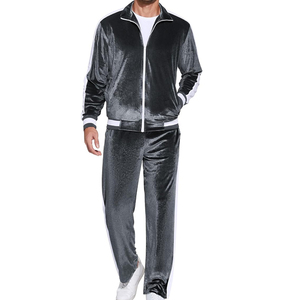 <b>Velour</b> <b>Tracksuits</b> Set Sweatsuits 2 Piece Sports Outfit Zip Hoodie Pants Set Joggers Set - Product Image 6