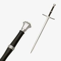 Épée médiévale en acier au carbone forgé à la main de 41 pouces avec fourreau, vente en gros OEM