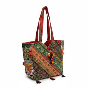 Handmade embroidered <b>patchwork</b> tote <b>bag</b> - Product Image 1
