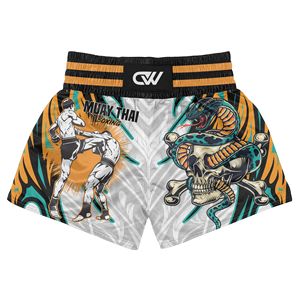 Conjunto de Rashguard de Manga Corta para Kickboxing y Muay Thai, Sublimado con Logotipo Personalizado OEM, Transpirable, de Spandex/Poliéster, Ropa de Combate - Product Image 3