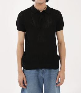 เสื้อโปโลผ้าโพลีเอสเตอร์สีพื้นพิมพ์ลายปักโลโก้ตามสั่ง ราคาประหยัด แห้งเร็ว 100% โพลีเอสเตอร์ สำหรับฤดูร้อน - Product Image 5