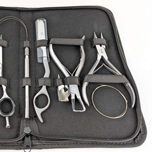 Kit de Herramientas para Extensiones de Cabello de Acero Inoxidable Premium, Impermeable, con Accesorios Completos para Estilismo Profesional (Uso Comercial) - Product Image 6