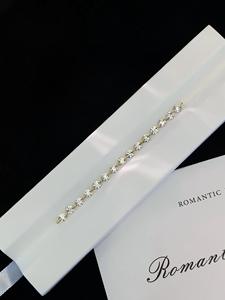 18K Gold Plated Tennis <b>Bracelet</b> IGI Certified Black <b>White</b> Diamonds Brilliant Cut Hip Hop Style Unisex Engagement Wedding Party - Product Image 2