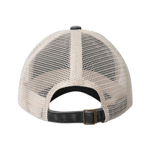 Gorra Trucker Unisex de Malla Lavada, Ajustable, con Visera Plana, Panel Frontal de Color Sólido, Gorra de 6 Paneles, Estilo Casual, Talla Adulto - Product Image 4