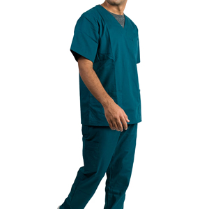 Vêtements médicaux respirants et biologiques pour hommes, uniformes d'hôpital, vente en gros, tissu en coton personnalisé, haute qualité, prix bas - Product Image 2
