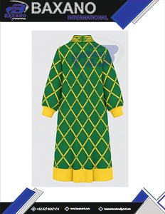 Cárdigan Largo de Punto Acrílico Verde y Amarillo para Mujer, Chi Eta Phi Sorority, Cuello Mao, Frente Abierto, Suéter de Invierno para Mujer - Product Image 5