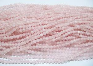 Perles rondes en quartz rose naturel authentique de 5 mm pour la fabrication de bijoux, vendues par brin de 13 pouces - Product Image 2