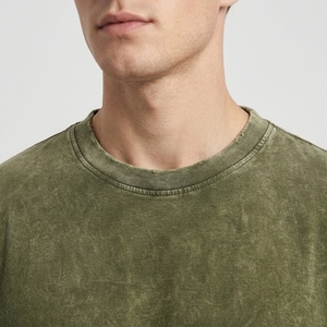 Men's <b>Olive</b> <b>Green</b> Octopus Graphic <b>T</b>-<b>Shirt</b> Vintage Washed Oversized Ocean Inspired Streetwear Tee - Product Image 4