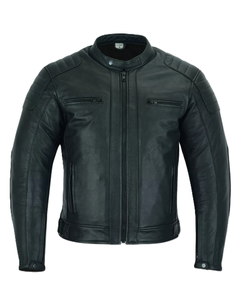 Chaqueta de Cuero para Hombre, Estilo Urbano, Manga Larga, Transpirable, con Forro de Poliéster 100%, Cálida para Invierno - Product Image 3