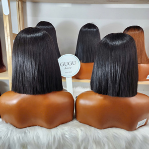 Peluca Larga y Lisa de Cabello Virgen Transparente para Encaje, para Mujeres Europeas y Judías, Venta al Por Mayor - Product Image 1