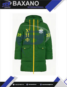 Abrigo Acolchado Unisex Chi Eta Phi CEPhi Sorority, Abrigo Largo Acolchado de Alta Calidad, Abrigo Térmico Aislante para Mujer - Product Image 4