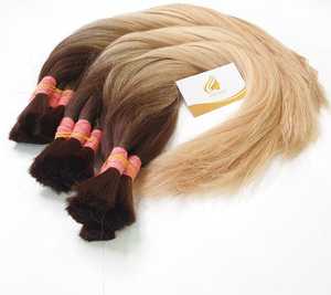 2024 Volos pour Ombre Colors Remy Extensions de cheveux de couleur claire paquet de cheveux vietnamiens en vrac matière première prix de gros - Product Image 3