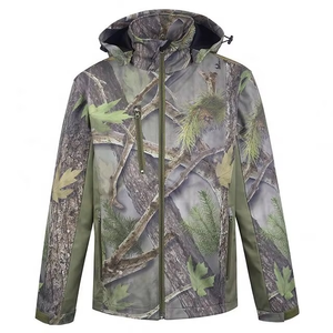 <b>Men's</b> Camouflage Hooded Waterproof <b>Jacket</b> Outdoor Hunting Hiking Coat Casual Windproof Polyester Shell Sublimation Print - Product Image 5