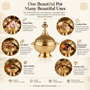 Brûleur d'encens artisanal en laiton avec couvercle floral ajouré et bol sur pied pour Bakhoor, rituels d'encens et décoration intérieure de luxe - Product Image 5