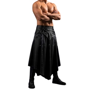 Handmade <b>animal</b> skin natural cow-hide Gladiator Kilt with Embossed & for Men Gothic <b>Steampunk</b> Cosplay 2026 natural trendy price - Product Image 4