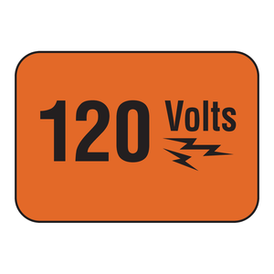 Panneau de sécurité industriel en aluminium 120V pour laboratoires et zones électriques - Product Image 3