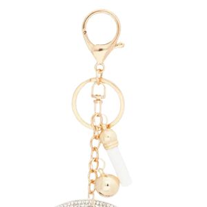 Llavero Acolchado Rosa Verde Transparente con Diseño de Chica Bonita, Accesorio Decorativo de Moda para Mujer, Clip para Bolso, Regalo para Uso Diario - Product Image 2