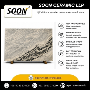 โรงงานเซรามิก SOON ราคาถูกจากโรงงานโดยตรง แผ่นใหญ่ PALISSANDRO HYDRO Calcite ขัดเงา ดีไซน์ทันสมัย เป็นมิตรกับสิ่งแวดล้อม ตกแต่งผนังห้องนั่งเล่นแบบ 3 มิติ - Product Image 5