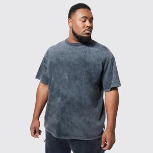 T-shirts surdimensionnés de qualité supérieure pour hommes, 100% coton épais, col renforcé, t-shirt uni surdimensionné pour hommes - Product Image 6